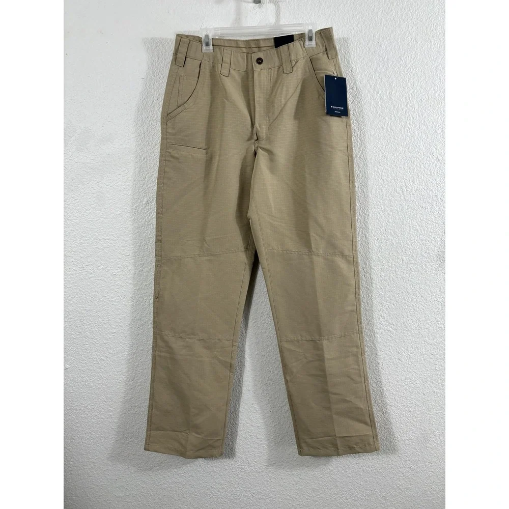 Propper Pants Mens 32x34 Khaki EdgeTec Ripstop‎ Tactical Work Slider Waist F5906